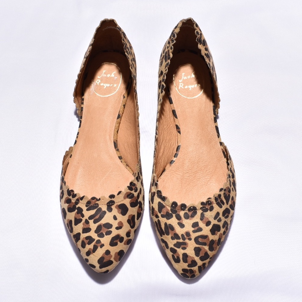 Jack Rogers Chantel suede cheetah flats!
